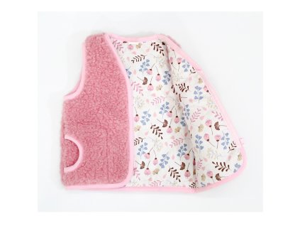 vlnena vesta pro deti ruzova