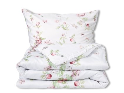 Bavlněné saténové povlečení Exclusive 140x200 + 70x90 cm Šepot růžových keřů 5