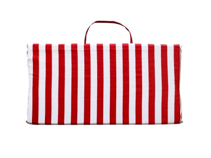 Skládací plážové lehátko - Červené proužky