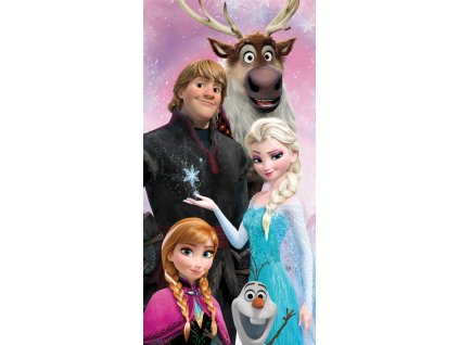 Bavlněná froté osuška 70x140 cm - Frozen "Family 04"