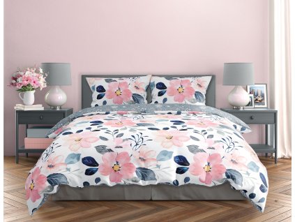 Pościel satynowa 140x200+70x90 Milagro Verde 011 EAN 5904541929552 2