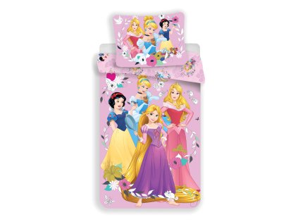 5693 detske bavlnene povleceni disney princess pink 02