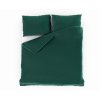 lozni satenove povleceni s prouzkem 140x200 70x90cm tmave zelene 492216 0