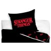 37020 2 detske povleceni stranger things black detail polstare
