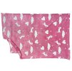 26028 2 deka mikroflanel 100x150 s jednorozci ve tme svitici 0m ruzova