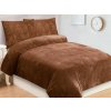 Povlečení mikroplyš 140x200 + 70x90 cm - Trojice hnědá