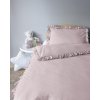 Povlečení do postýlky 100x135 + 40x60 cm s volánkem - Mayamoo růžové 3