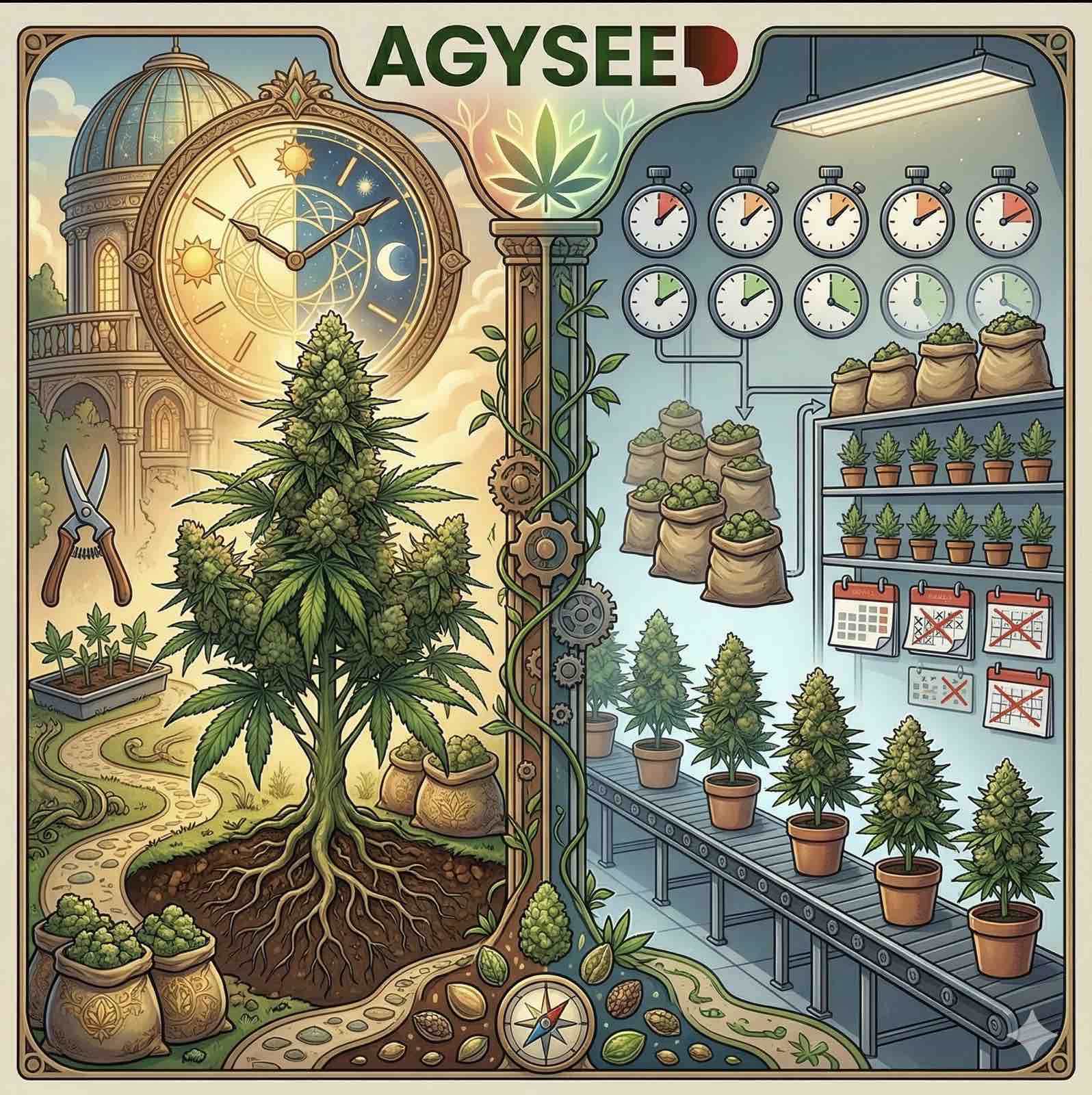 🌿 Průvodce growera: Fotoperioda vs. Autoflowering – Jakou genetiku vybrat pro životní sklizeň?