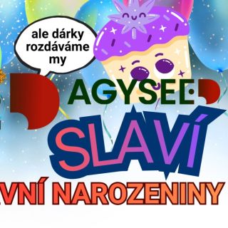 🎉 AGYSEED slaví 1. narozeniny! 🎉 Uteklo to jako voda 🌊 — díky vám jsme tady už rok! 💚 A protože bez vás by to nešlo, dárky...
