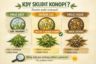 🌱 Jak poznat ten správný čas sklizně? Není to o kalendáři, ale o detailech 👀 👉 Sleduj trichomy (ty malé „kapky“ na...