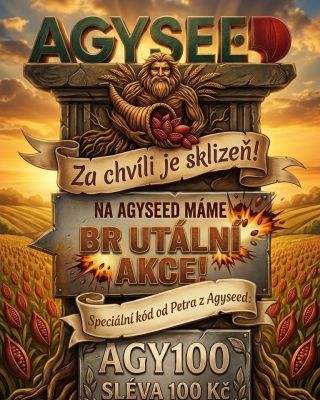 🔥 BRUTÁLNÍ AKCE NA AGYSEED JE TADY! Za chvíli je sklizeň! 🌾 Ahoj, tady Petr z Agyseed! 👋 Čas sklizně se neúprosně blíží a...