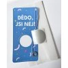 Škrabací přáníčko "DĚDO, JSI NEJ!" pro dědečka