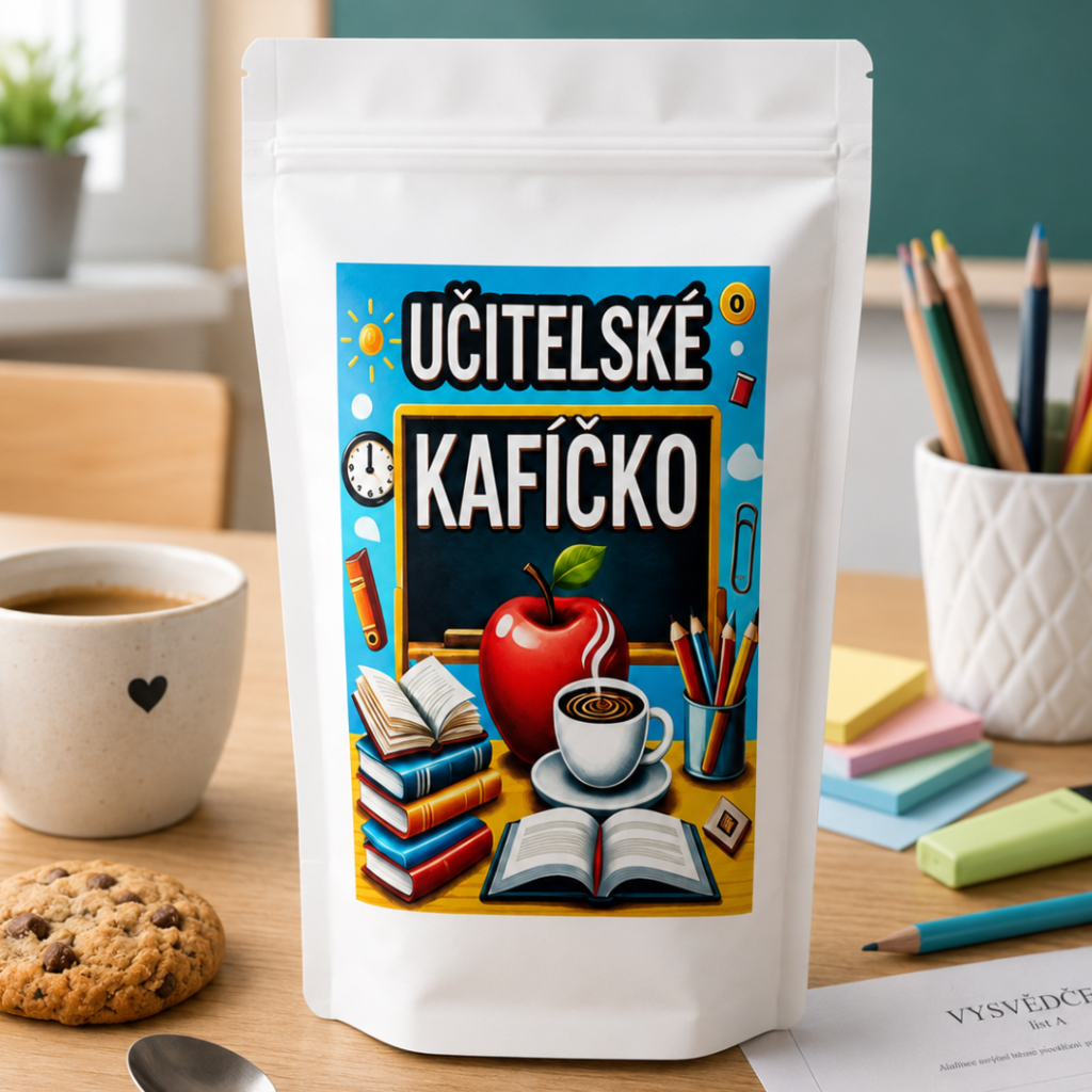 Učitelské kafíčko modré nová produktovka 1