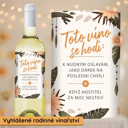 Dárkové víno k nudným oslavám