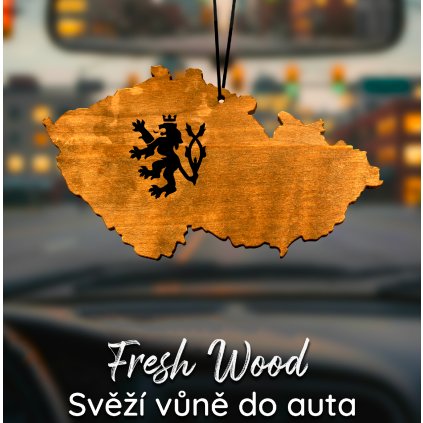 Dřevěná vůně do auta – Fresh Wood Česká republika