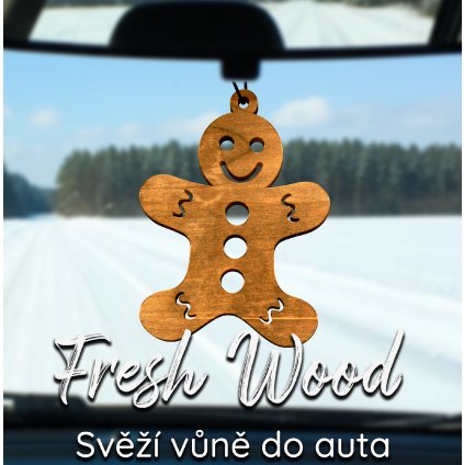 Dřevěná vůně do auta – Fresh Wood Perníček
