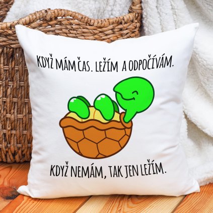 Polštář Ležím a odpočívám