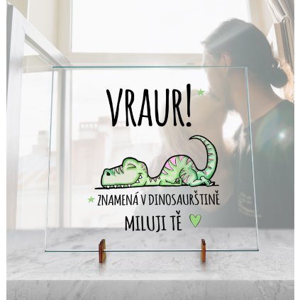 Dekorační Skleněná deska - Vraur