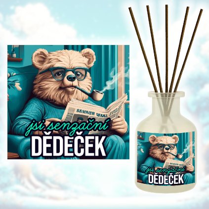 Aroma difuzér s nápisem  Jsi senzační dědeček