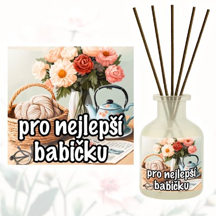 Aroma difuzér s nápisem Pro nejlepší babičku