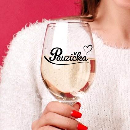 Čirá sklenice na víno 450ml - Pauzička