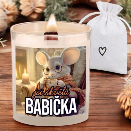 Svíčka Jsi skvělá babička