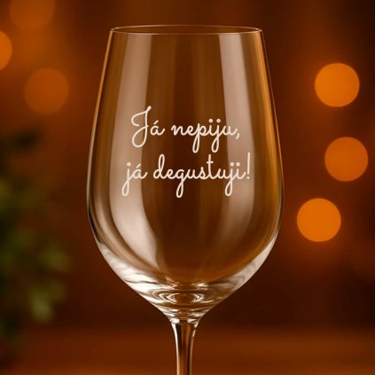 Čirá sklenice na víno 450ml - Nepiji degustuji