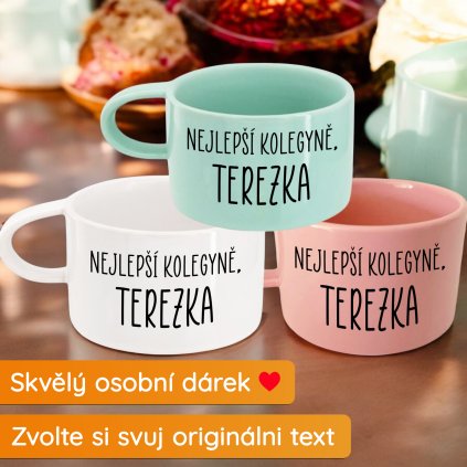 Hrnek makronka s vlastním textem