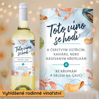 Dárkové víno ke křupkám a válení na gauči