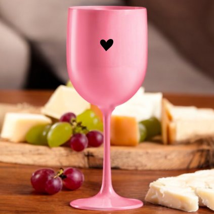 Sklenice na víno - Srdce