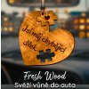 Dřevěná vůně do auta – Puzzle ve zpětném zrcátku