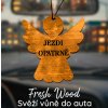 Dřevěná vůně do auta – Fresh Wood Jezdi opatrně