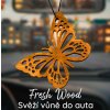 Dřevěná vůně do auta –  Motýl