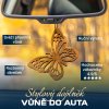 Dřevěná vůně do auta –  Motýl