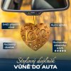 Dřevěná vůně do auta –  Love