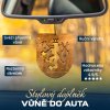 Dřevěná vůně do auta – Státní znak ČR ve zpětném zrcátku
