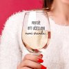Čirá sklenice na víno 450ml - Protože být učitelkou není sranda