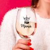 Sklenice víno Top máma žena detail