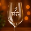 Čirá sklenice na víno 450ml - Táta srdce