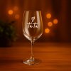 Čirá sklenice na víno 450ml - Táta srdce