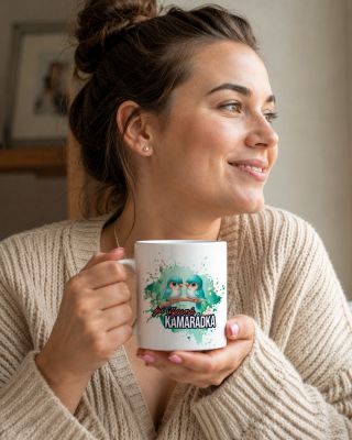 💗 Peckovní dáreček od mojí nejky! ☕ Od té doby piju kávu jedině ze svého nového oblíbeného hrnečku. 🐦 A ti dva ptáčci jsou...