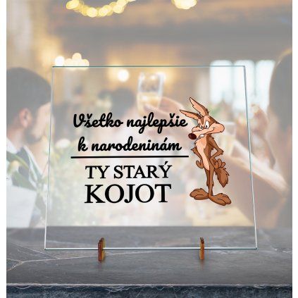 Dekoračná Sklenená doska - Kojot