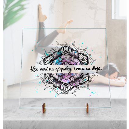 Dekoračná sklenená doska - Mandala
