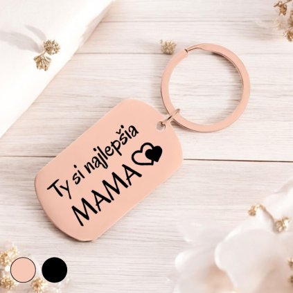 Krásna kovová kľúčenka - Najlepšia Mama