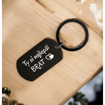 Krásna kovová kľúčenka - Najlepší Brat