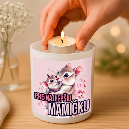 Svícen Pre najlepšiu mamičku světlá