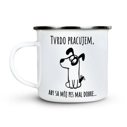 Plecháčik Tvrdo pracujem. Pes