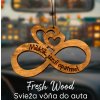 Drevená vôňa do auta – Fresh Wood Nekonečno Miláčik, jazdi opatrne!