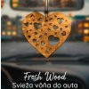 Drevená vôňa do auta – Fresh Wood Srdce