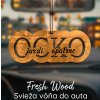 Drevená vôňa do auta – Fresh Wood  Ocko jazdi opatrne